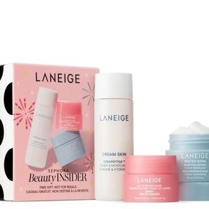 LANEIGE Mini Skincare Trio - lip mask, toner & moisturizer